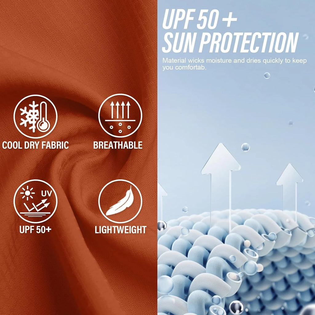 Women's UPF 50 Long Sleeve Sun Protection Safari Fish Hiking Shirts