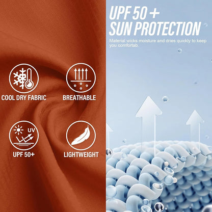 Women's UPF 50 Long Sleeve Sun Protection Safari Fish Hiking Shirts