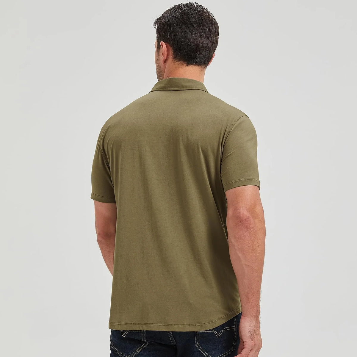 netdraw Men's Ultra Soft Bamboo Viscose Polo Curved Hem S-3XL