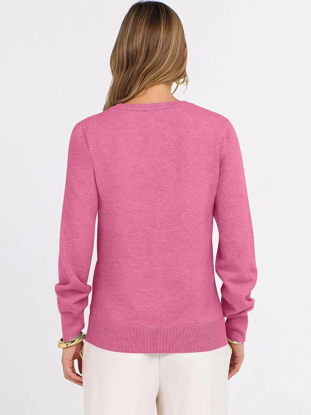 ANRABESS Women’s Fall Long Sleeve V Neck Light Sweaters