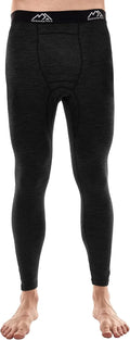 100% Merino Wool Base Layer Mens Long Johns - Thermal Underwear Bottoms