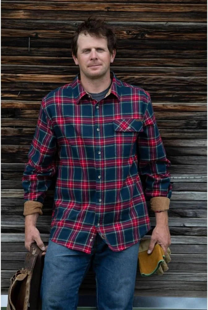 Legendary Whitetails Mens Flannel Long Sleeve Button Down 100% Cotton Shirt