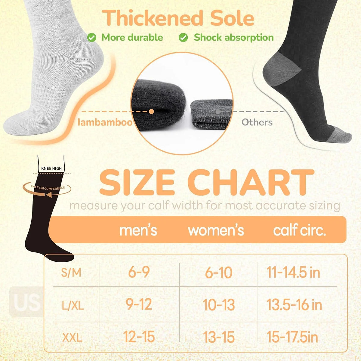 Merino Wool Compression Socks for Women Men 15-20 mmHg for flying