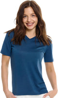 100% Merino Wool Shirt Women - Short Sleeve Tee Base Layer Top Undershirt
