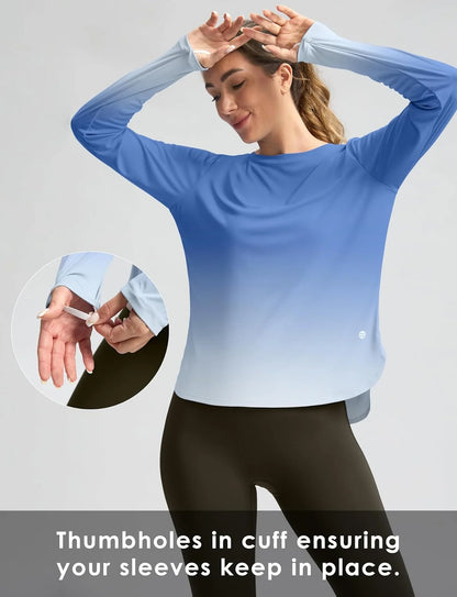 G Gradual Women's Sun Shirts UPF 50+ Long Sleeve Workout Hiking Tops