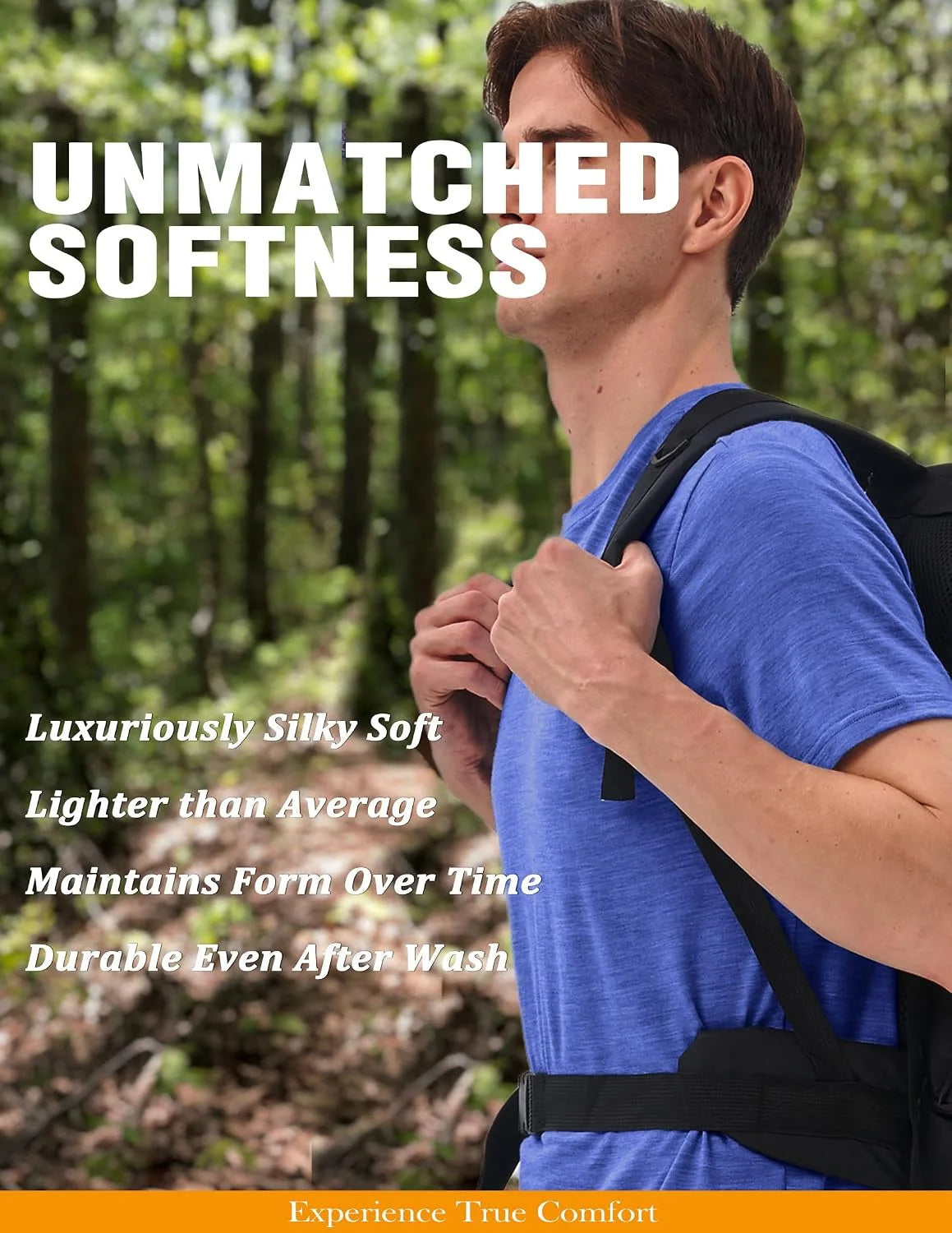 Merino Protect 100% Merino Wool T Shirts for Men Odor Resistance Base Layer Hiking Travel T-Shirt Soft Undershirt