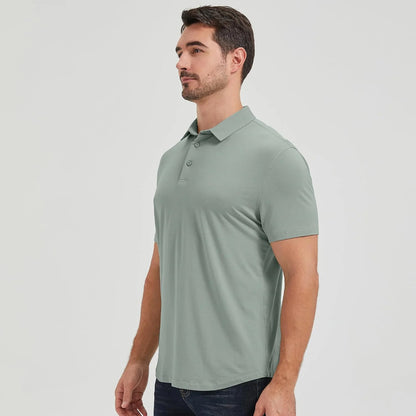netdraw Men's Ultra Soft Bamboo Viscose Polo Curved Hem S-3XL