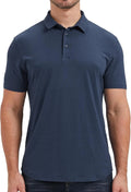 netdraw Men's Ultra Soft Bamboo Viscose Polo Curved Hem S-3XL | Lightweight , Breathable, Odor-resistant, UPF 50+, Collared Golf Shirt