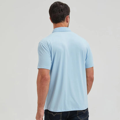 netdraw Men's Ultra Soft Bamboo Viscose Polo Curved Hem S-3XL