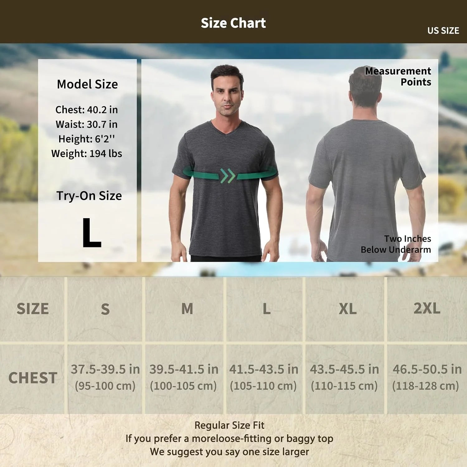 Merino Protect 100% Merino Wool V-Neck T Shirts for Men Odor Resistance Base Layer Hiking Travel T-Shirt Soft Undershirt
