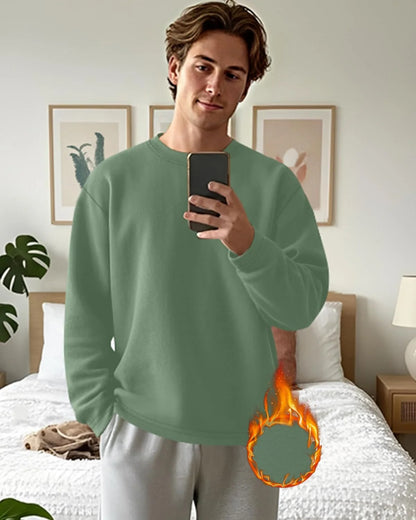 3 Pack Mens Long Sleeve Thermal Shirts Crew Neck Tops