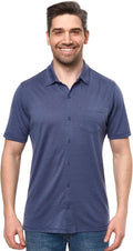 100% Merino Wool Button Up Shirt Men - Long & Short Sleeve Breathable