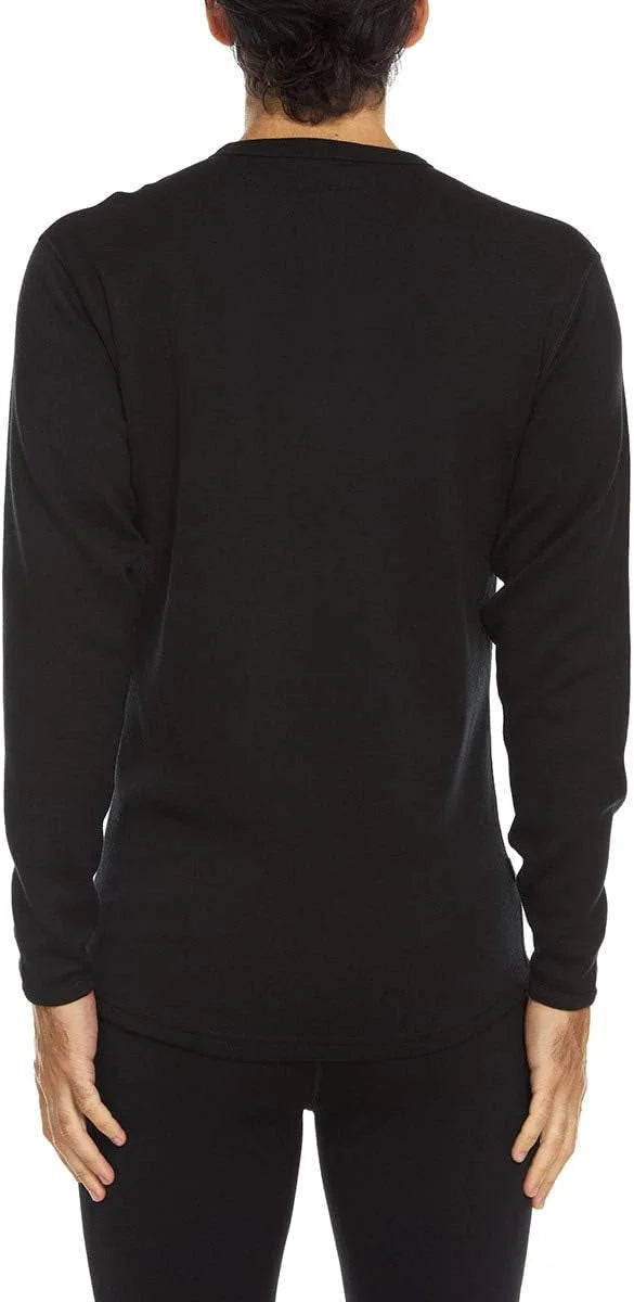 100% Merino Wool - Men's Long Sleeve Crew Shirt - Thermal Base Layer