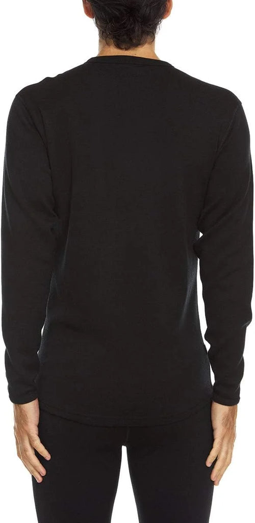 100% Merino Wool - Men's Long Sleeve Crew Shirt - Thermal Base Layer
