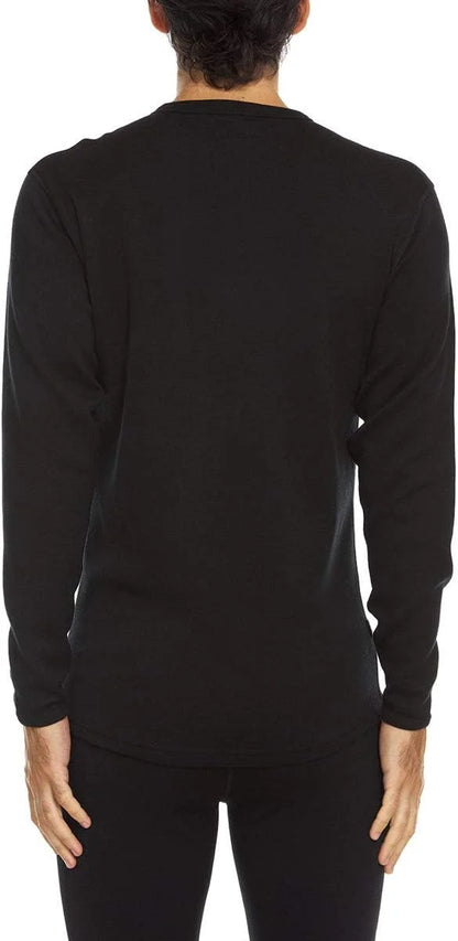 100% Merino Wool - Men's Long Sleeve Crew Shirt - Thermal Base Layer