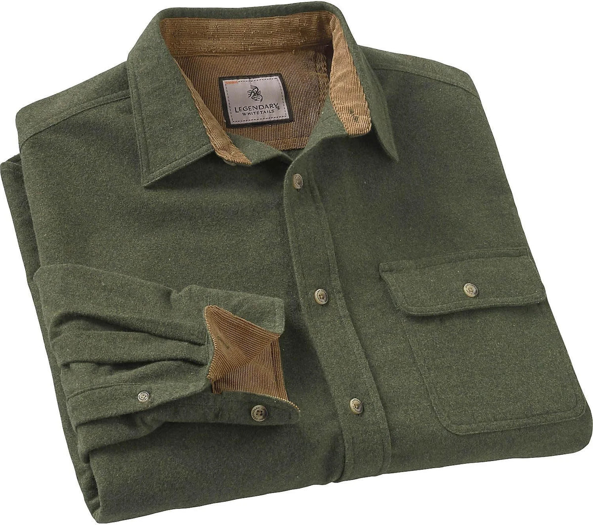 Legendary Whitetails Mens Flannel Long Sleeve Button Down 100% Cotton Shirt