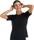 100% Merino Wool Shirt Women - Short Sleeve Tee Base Layer Top Undershirt