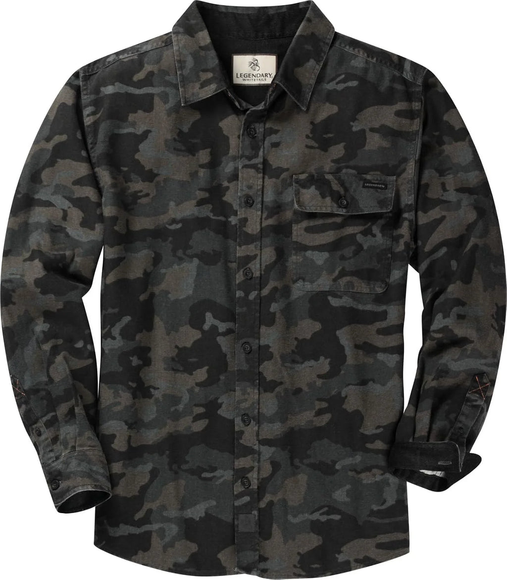 Legendary Whitetails Mens Flannel Long Sleeve Button Down 100% Cotton Shirt