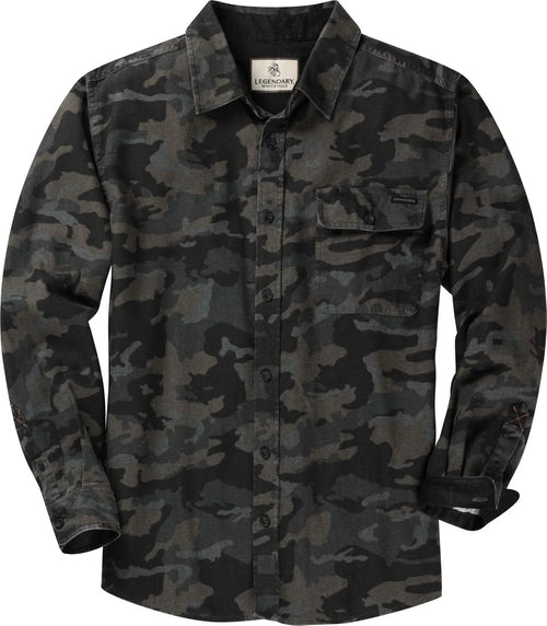 Legendary Whitetails Mens Flannel Long Sleeve Button Down 100% Cotton Shirt