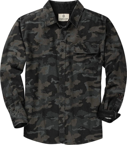 Legendary Whitetails Mens Flannel Long Sleeve Button Down 100% Cotton Shirt