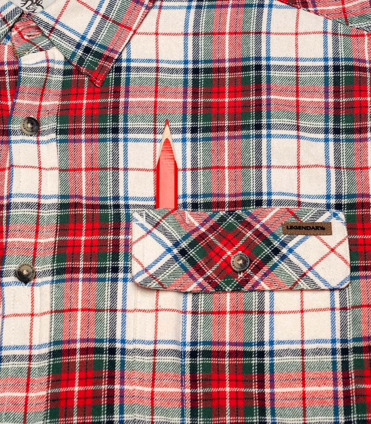 Legendary Whitetails Mens Flannel Long Sleeve Button Down 100% Cotton Shirt
