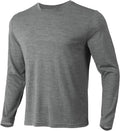 Merino Protect 100% Merino Wool Base Layer Mens Soft Long Sleeve Shirts Odor Resistance Thermal Underwear for Hunting Hiking