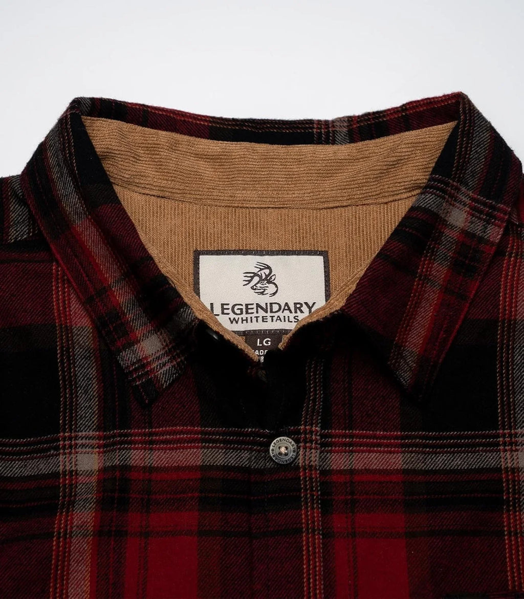 Legendary Whitetails Mens Flannel Long Sleeve Button Down 100% Cotton Shirt