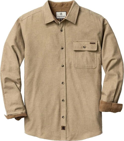 Legendary Whitetails Mens Flannel Long Sleeve Button Down 100% Cotton Shirt