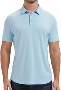 netdraw Men's Ultra Soft Bamboo Viscose Polo Curved Hem S-3XL | Lightweight , Breathable, Odor-resistant, UPF 50+, Collared Golf Shirt