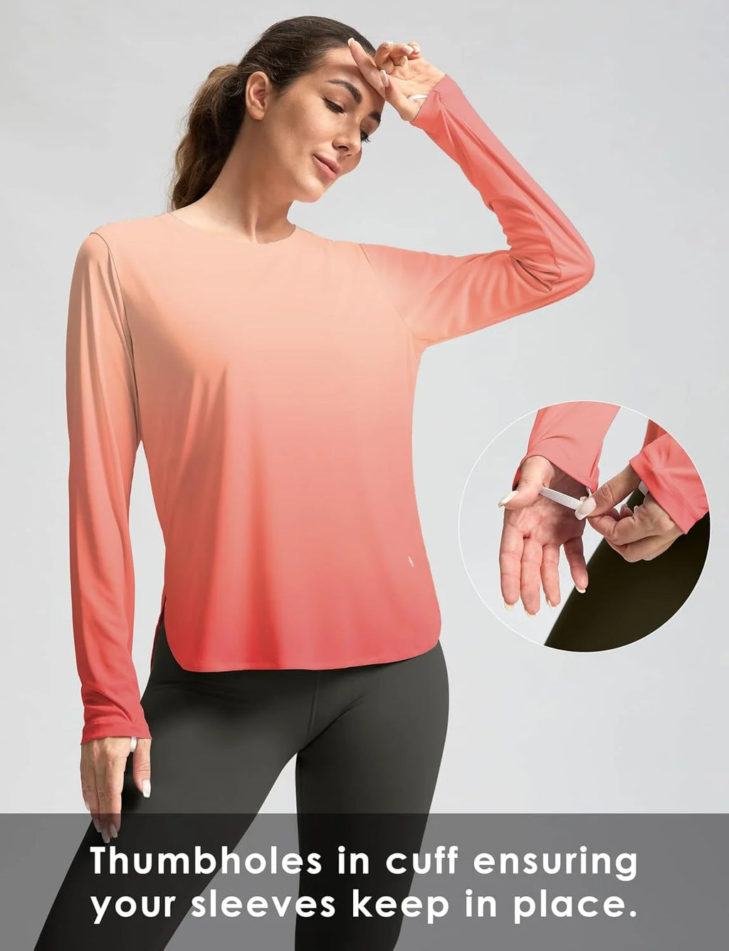 G Gradual Women's Sun Shirts UPF 50+ Long Sleeve Workout Hiking Tops