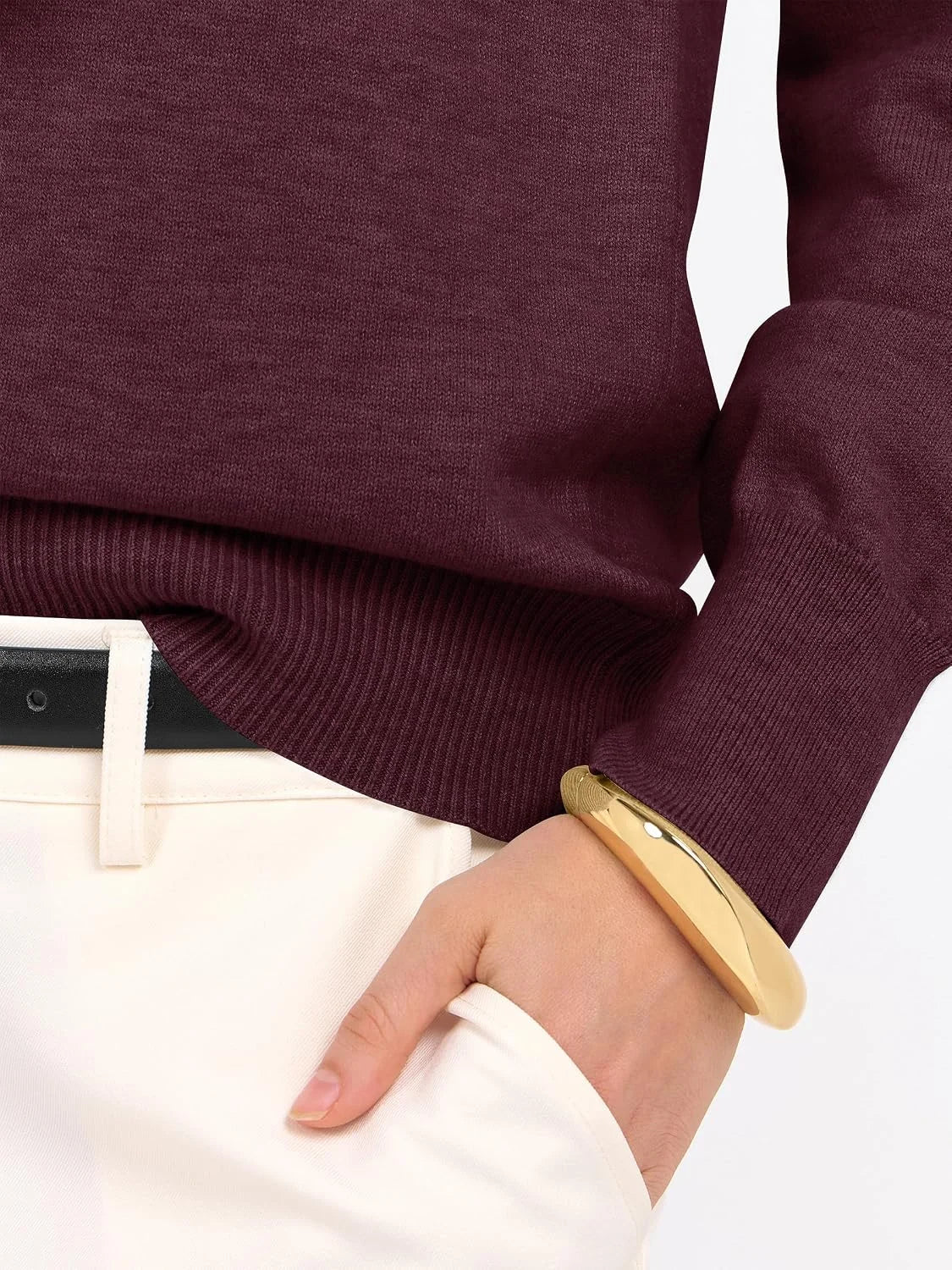 ANRABESS Women’s Fall Long Sleeve V Neck Light Sweaters