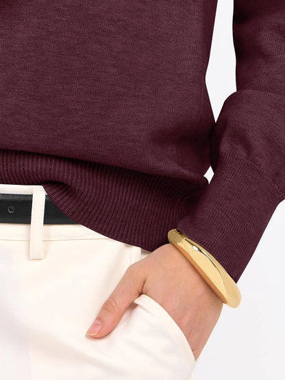 ANRABESS Women’s Fall Long Sleeve V Neck Light Sweaters