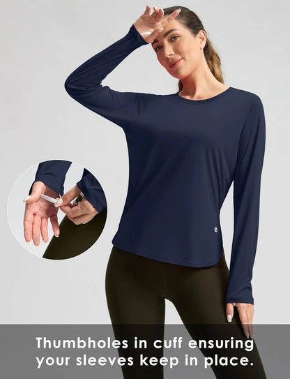G Gradual Women's Sun Shirts UPF 50+ Long Sleeve Workout Hiking Tops