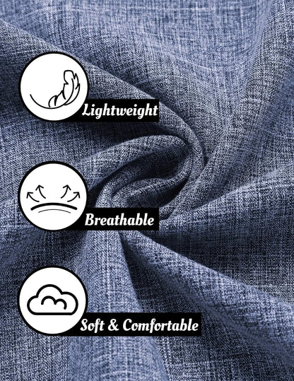 COOFANDY Men's Linen Shirts Short Sleeve Casual Shirts Button Down Shirt for Men Beach Summer Wedding Shirt