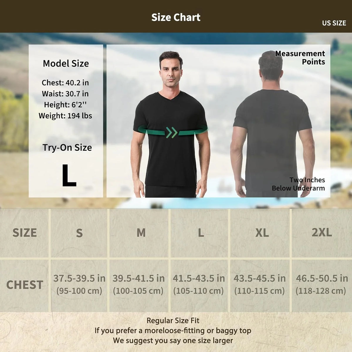 Merino Protect 100% Merino Wool V-Neck T Shirts for Men Odor Resistance Base Layer Hiking Travel T-Shirt Soft Undershirt
