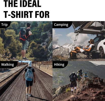 Merino Protect 100% Merino Wool T Shirts for Men Odor Resistance Base Layer Hiking Travel T-Shirt Soft Undershirt