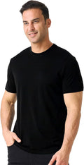 Merino Protect 100% Merino Wool T Shirts for Men Odor Resistance Base Layer Hiking Travel T-Shirt Soft Undershirt