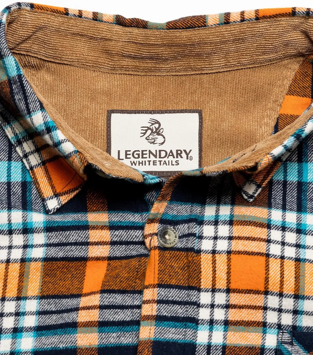 Legendary Whitetails Mens Flannel Long Sleeve Button Down 100% Cotton Shirt