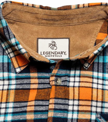 Legendary Whitetails Mens Flannel Long Sleeve Button Down 100% Cotton Shirt