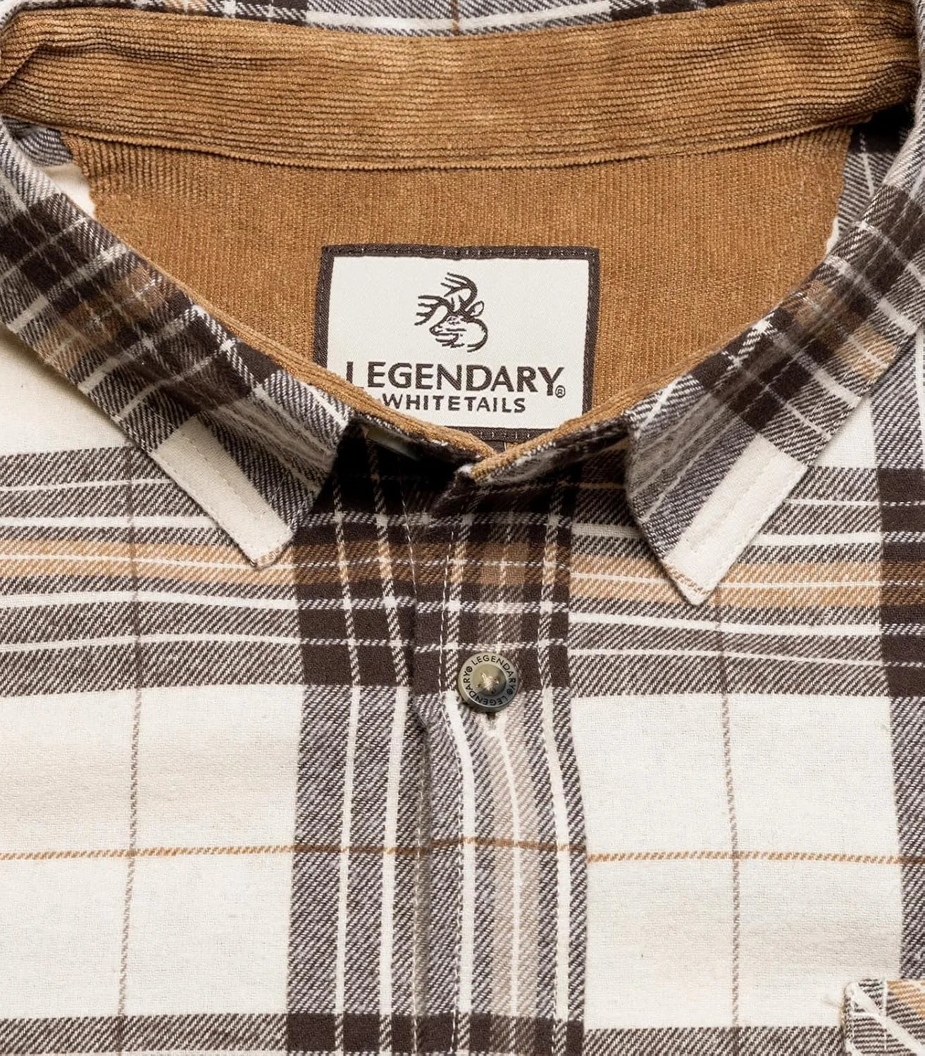 Legendary Whitetails Mens Flannel Long Sleeve Button Down 100% Cotton Shirt