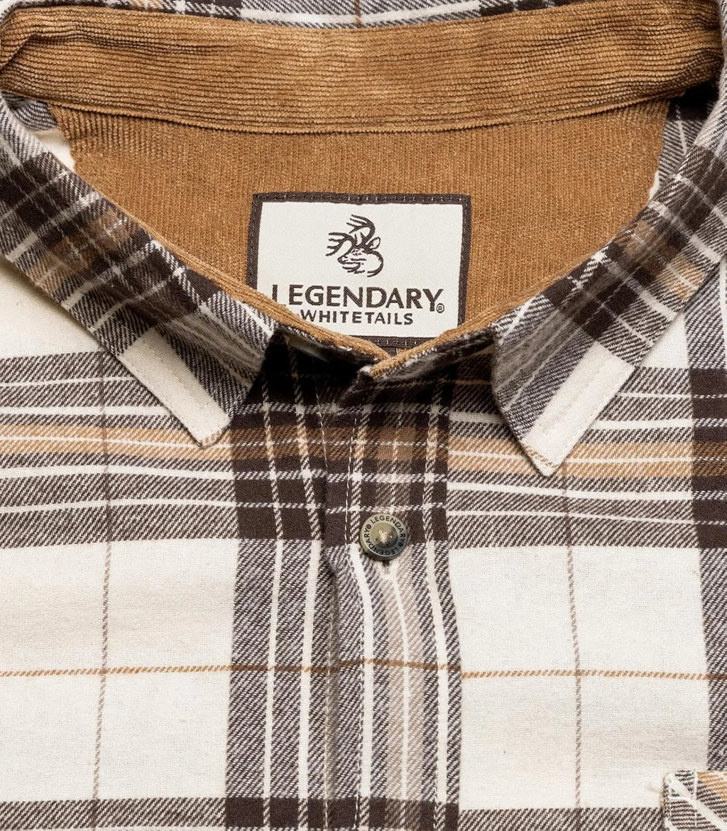 Legendary Whitetails Mens Flannel Long Sleeve Button Down 100% Cotton Shirt