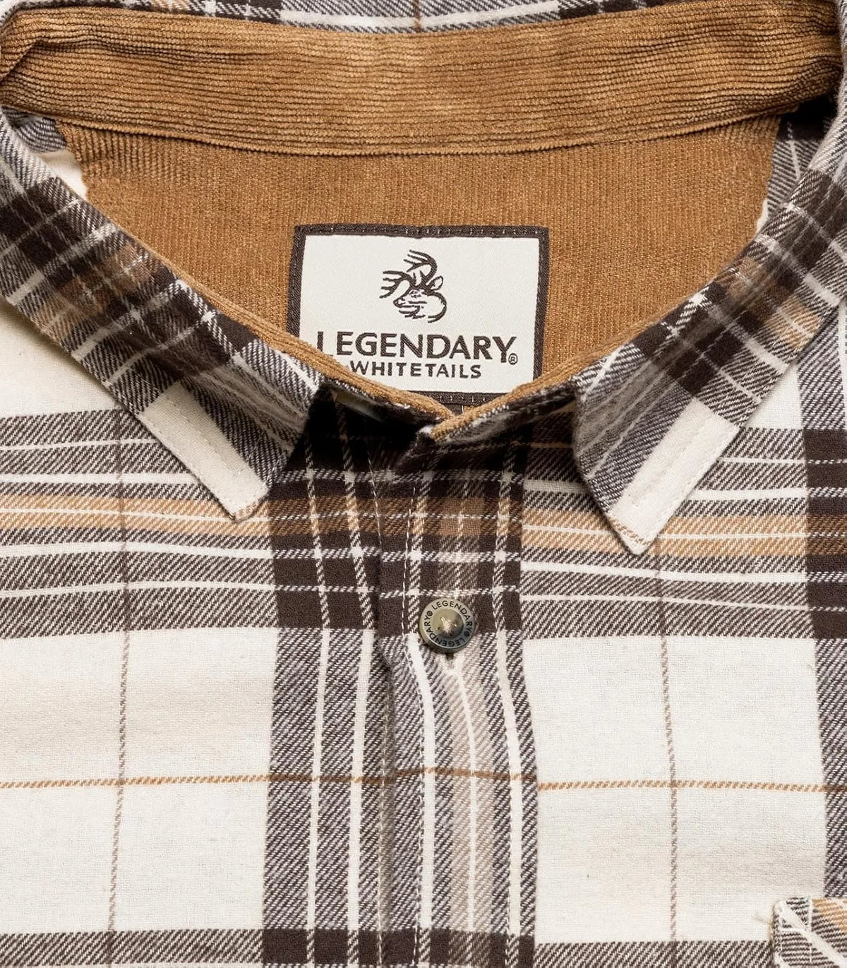Legendary Whitetails Mens Flannel Long Sleeve Button Down 100% Cotton Shirt