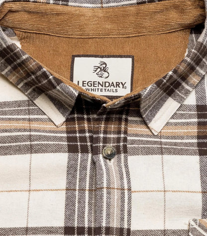 Legendary Whitetails Mens Flannel Long Sleeve Button Down 100% Cotton Shirt