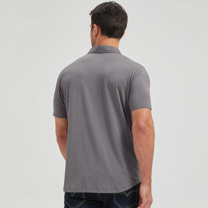 netdraw Men's Ultra Soft Bamboo Viscose Polo Curved Hem S-3XL