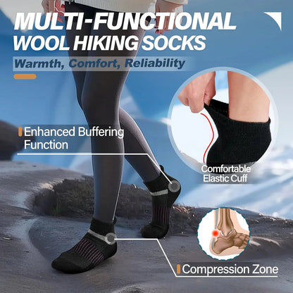 Anlisim Merino Wool Ankle Running Hiking Socks for Women and Men