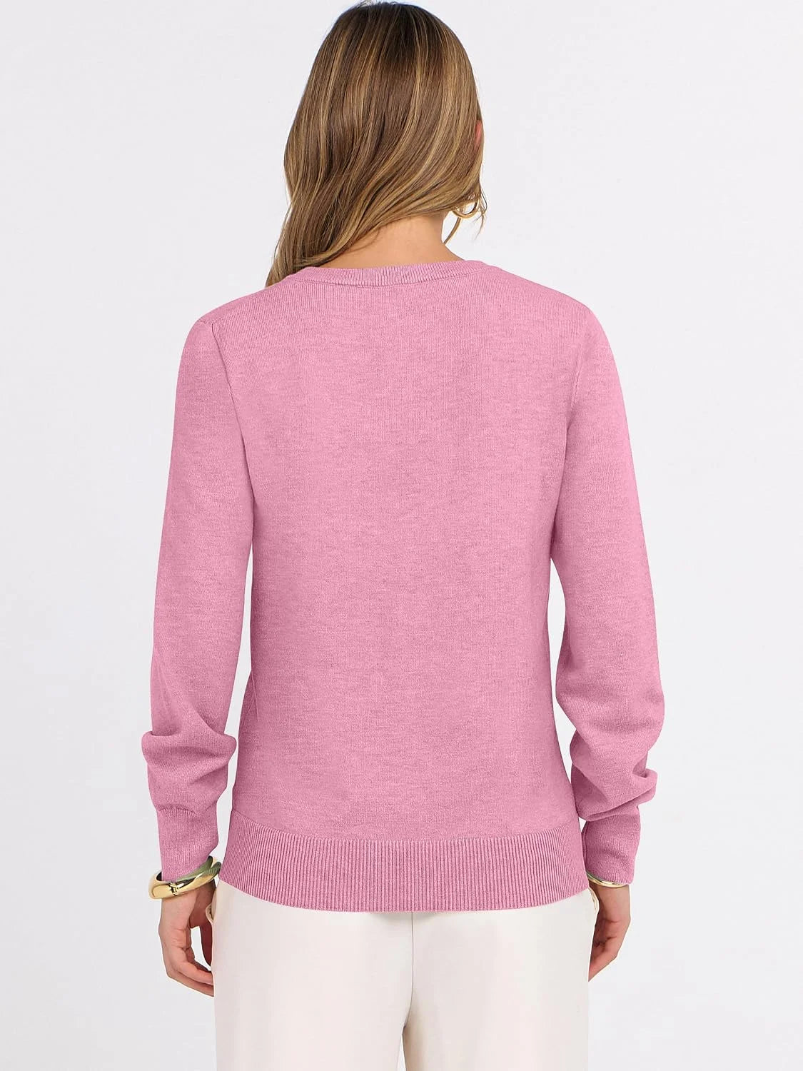 ANRABESS Women’s Fall Long Sleeve V Neck Light Sweaters