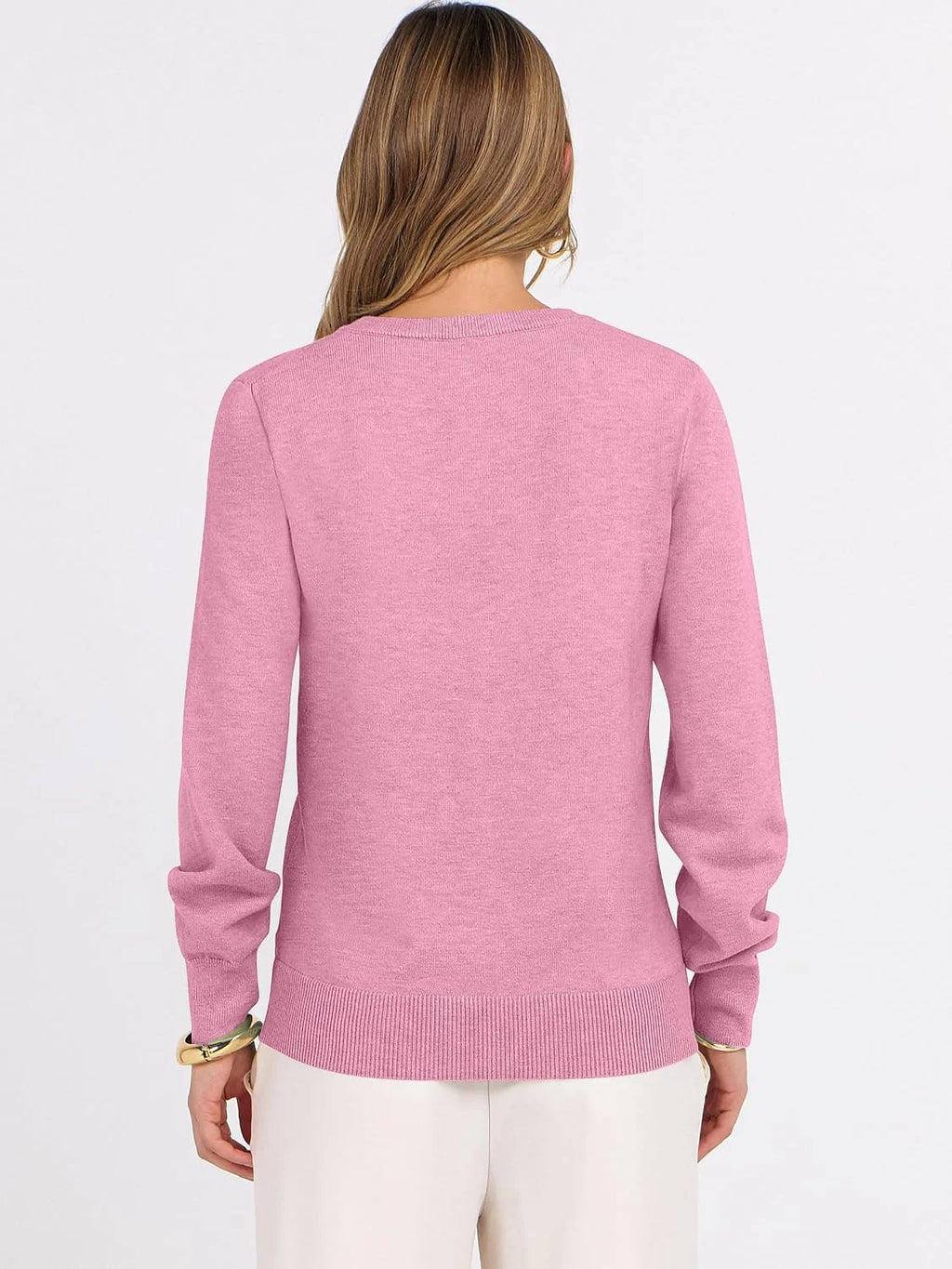 ANRABESS Women’s Fall Long Sleeve V Neck Light Sweaters