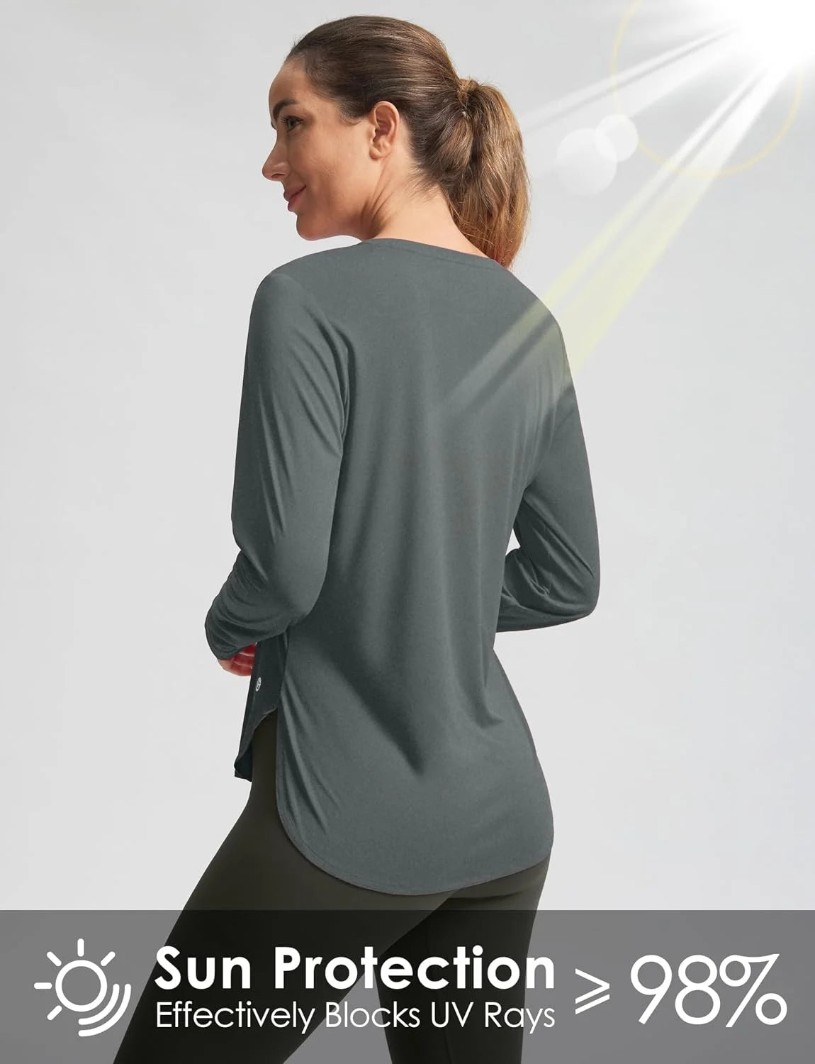 G Gradual Women's Sun Shirts UPF 50+ Long Sleeve Workout Hiking Tops
