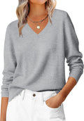 ANRABESS Women’s Fall Long Sleeve V Neck Light Sweaters