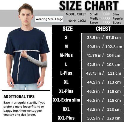 Merino Protect 100% Merino Wool T Shirts for Men Odor Resistance Base Layer Hiking Travel T-Shirt Soft Undershirt